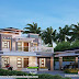 Modern residence in Kerala with 4 bedrooms