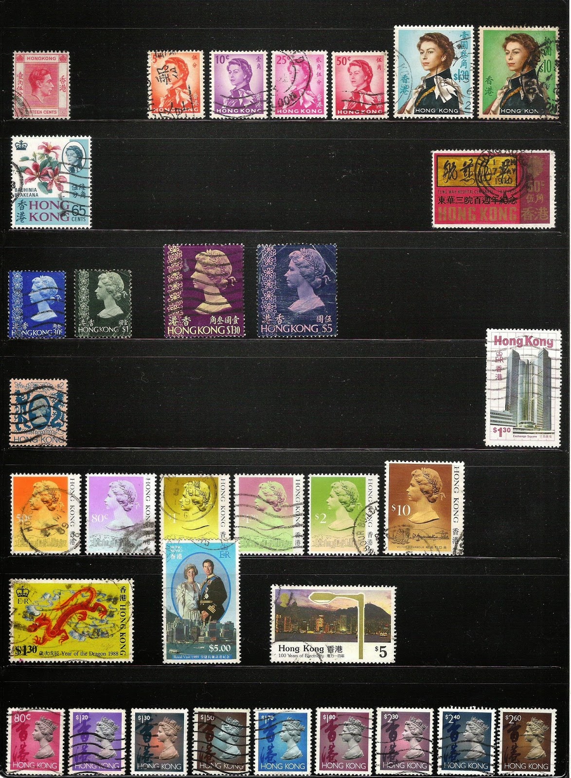My Postage Stamps Collection Hong Kong