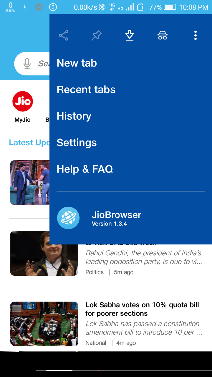 Jio browser apk download and review ஜியோ 2019 வெளியீடு