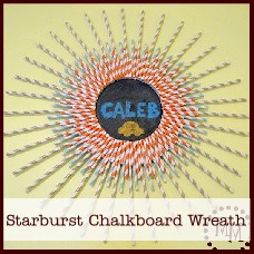 starburst straw chalkboard wreath