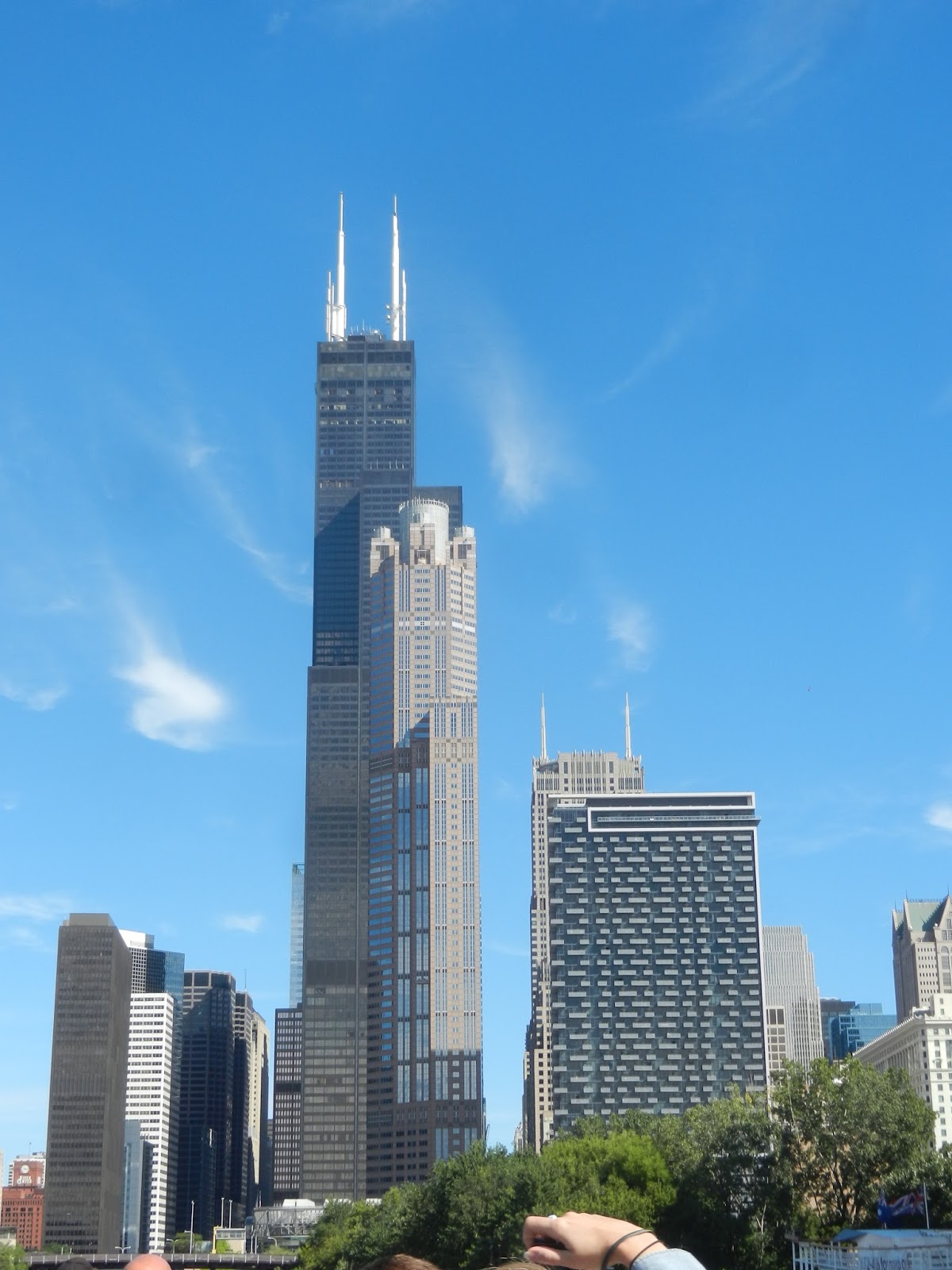 Once around the big blue marble Sears Tower