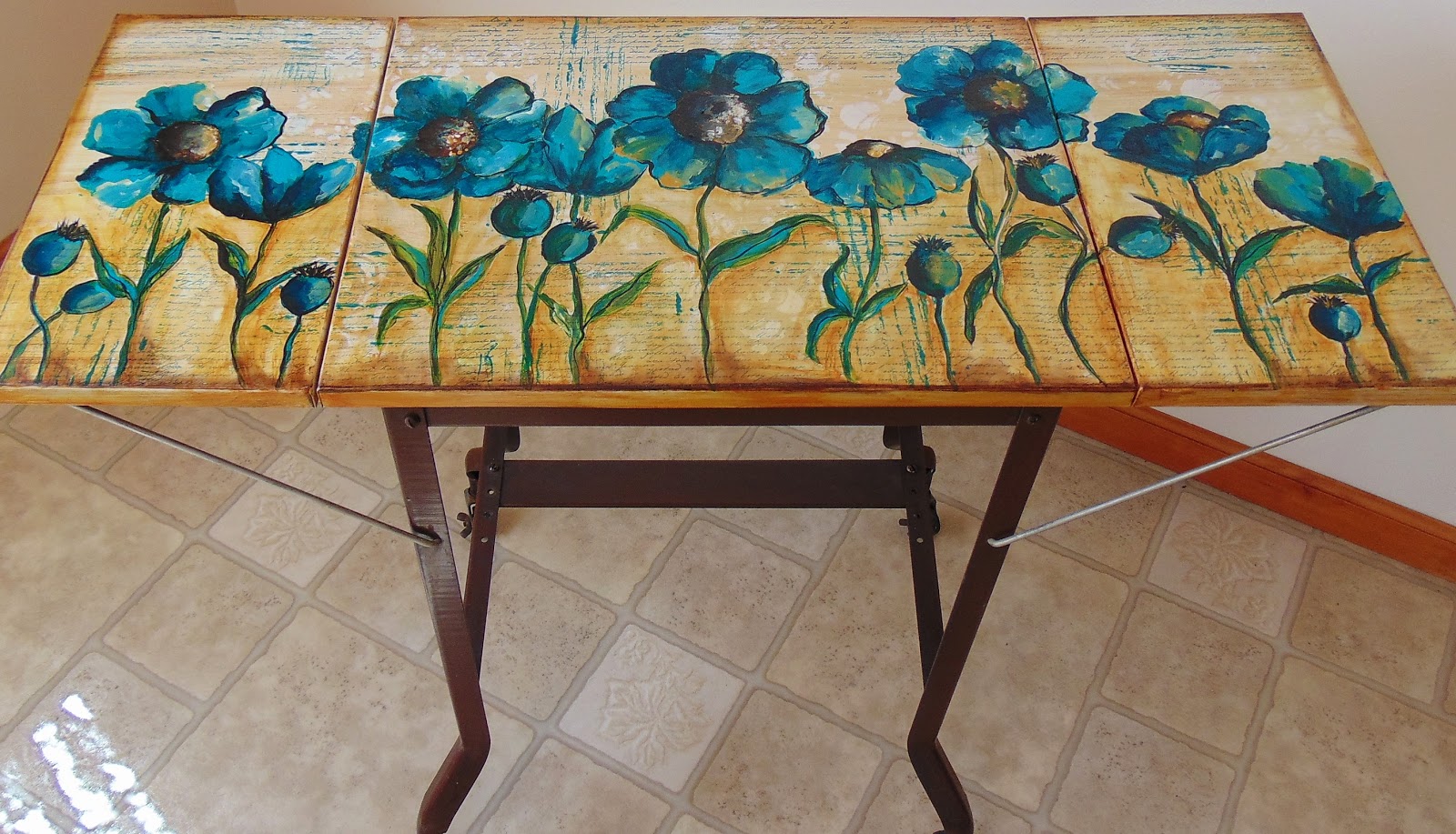 My Art Journal Table Painting