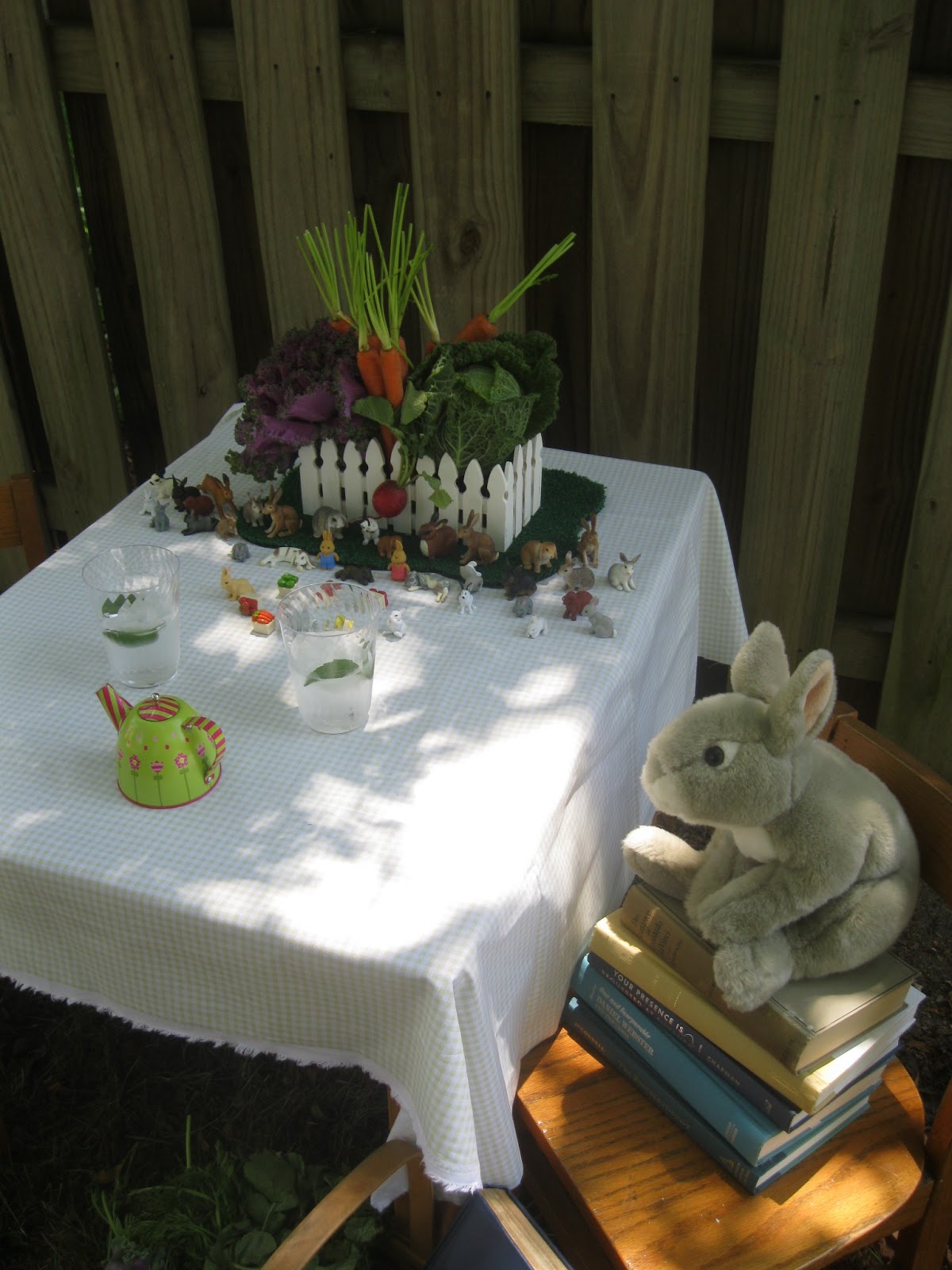 Whimsical Ways Backyard Rabbit Tea Party