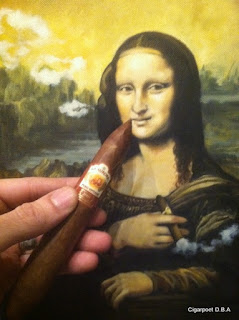 puro vintage cigar by La Aurora smoked by mona lisa