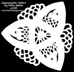chrismon triquetra knot pattern fish trinity cut grimm kathy