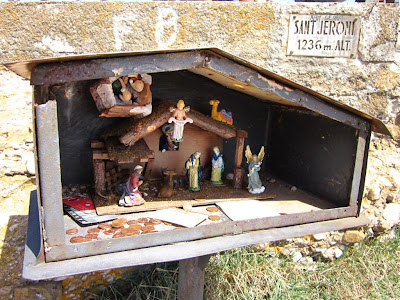 Nativity scene in San Jerónimo, the highest point of Montserrat