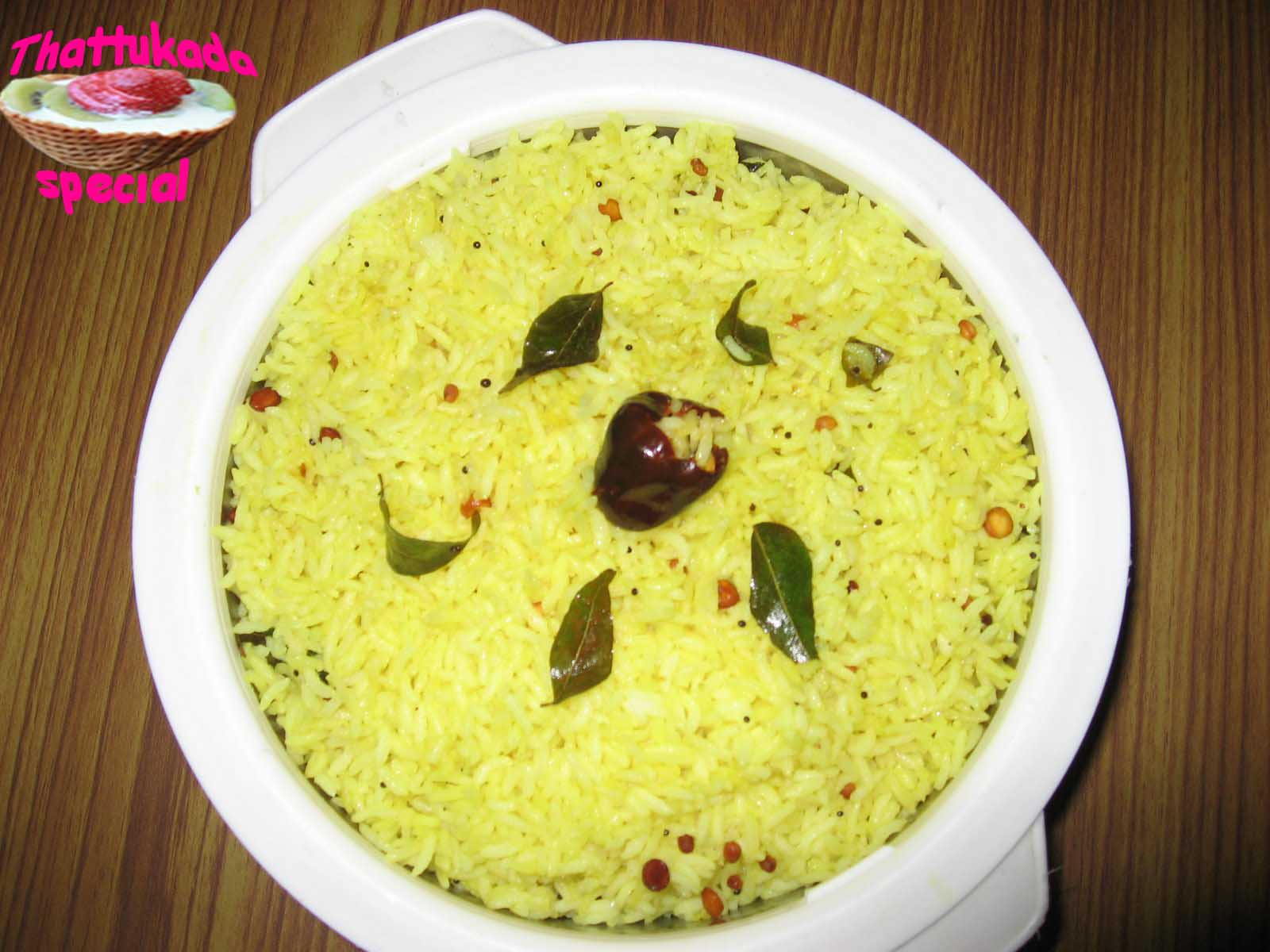 Kerala Thattukada Special Fast Foods Lime Rice (Nimbya Seeth)