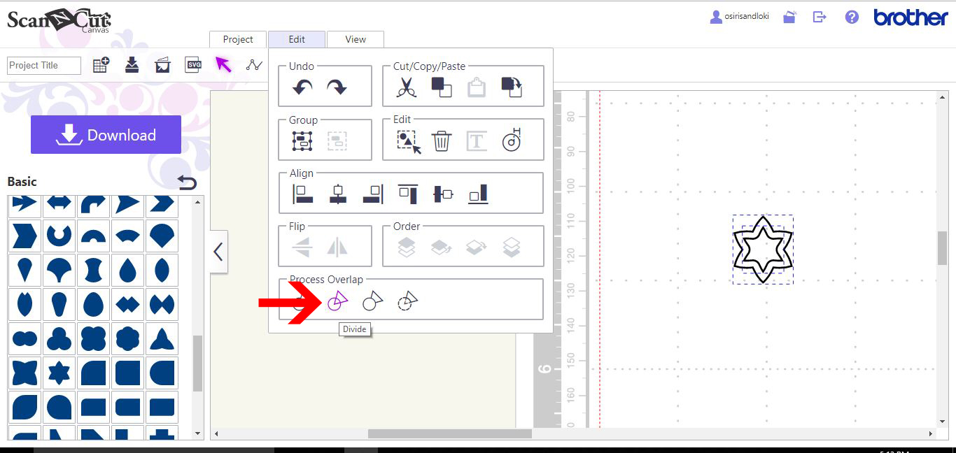 How to make a simple and detailed stencil in Brother Scan and Cut