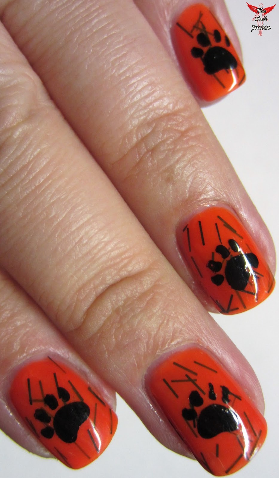 The Nail Junkie NAIL ART My "Tiger" Polish + Tiger Paws