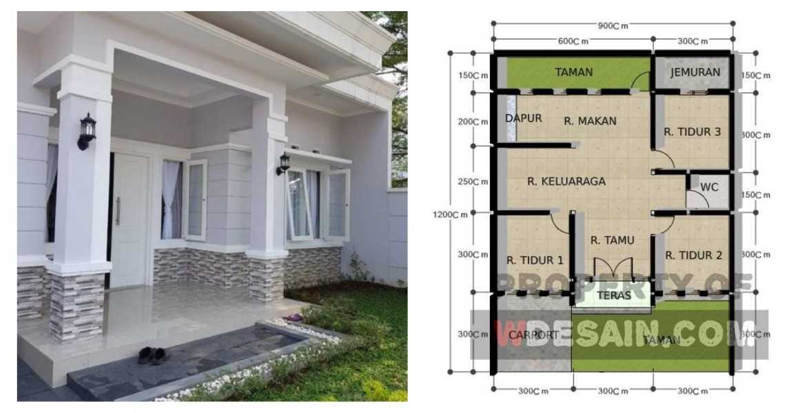 desain rumah 3 kamar tidur ukuran 9x12 desain rumah 3 kamar tidur ukuran 9x12