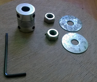 8mm Flange and nuts to mount the fan on motor