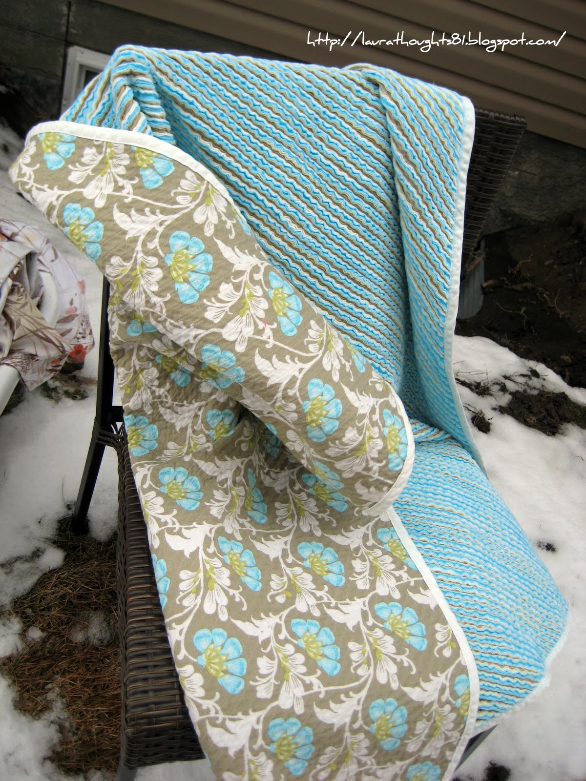 Laura Thoughts Faux Chenille Blanket Take Two