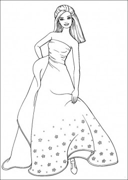 Printable Barbie Coloring Pages