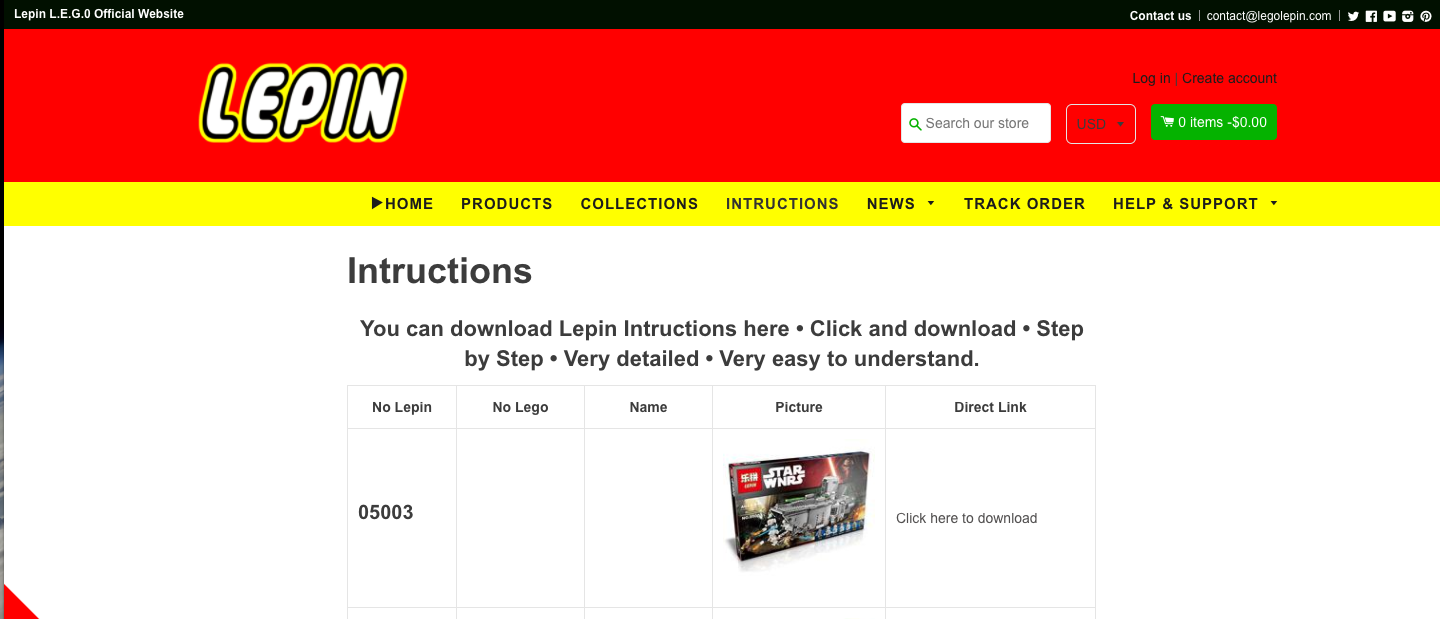 lepin website