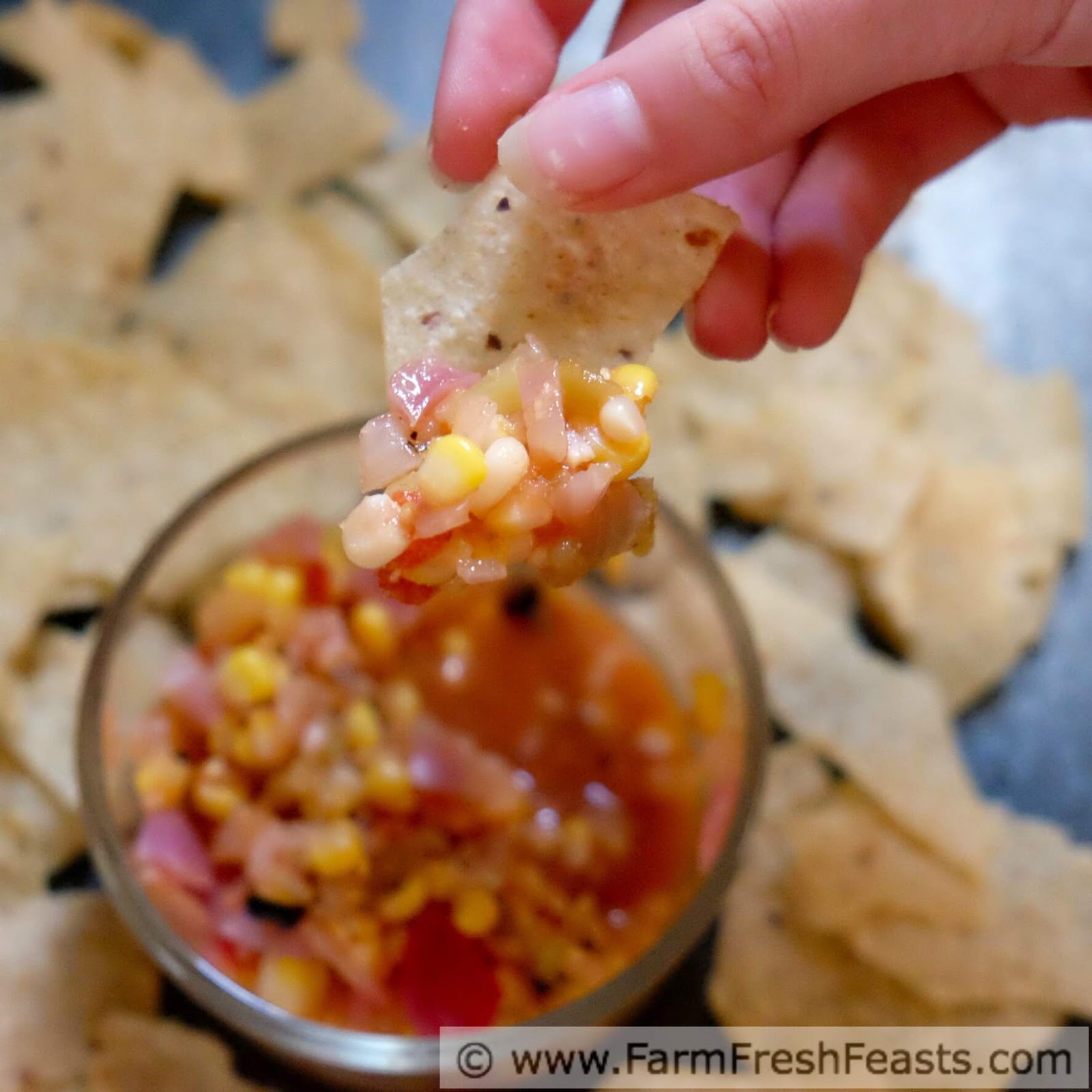 Farm Fresh Feasts Roasted Corn and Hatch Chile Salsa (Canning Recipe)