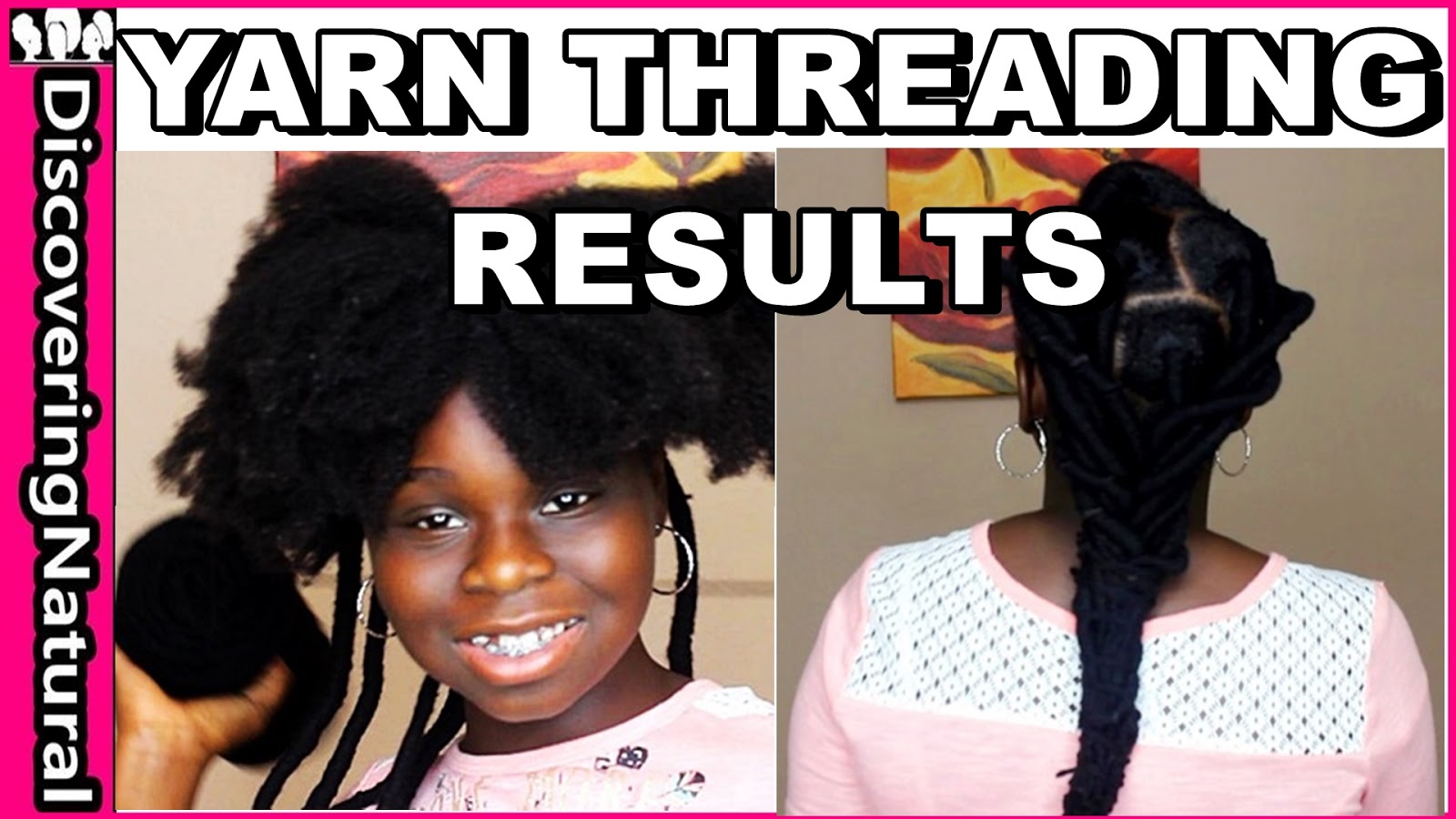 African Naturalistas How To Stretch Natural Hair With Yarn