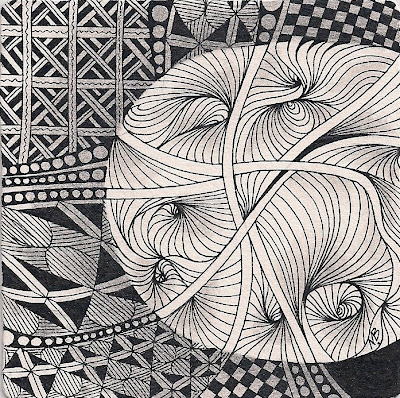 Enthusiastic Artist: JASH tangle pattern