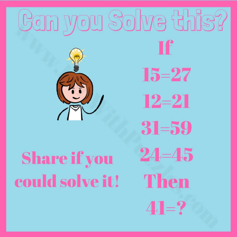 Math Logic Brain Teasers For High School Students Fun With Puzzles
