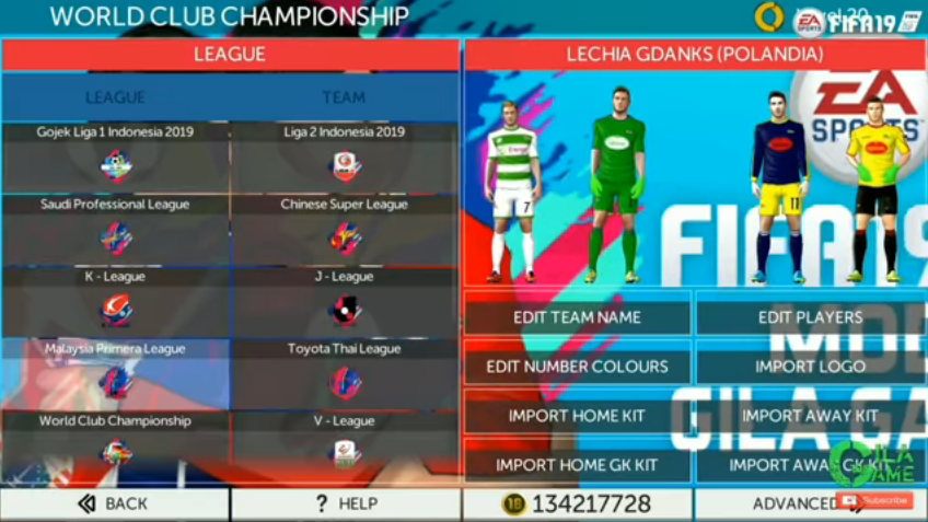 Fts Mod Fifa 19 Full Asian Competition By Gila Game Soccer Mobile