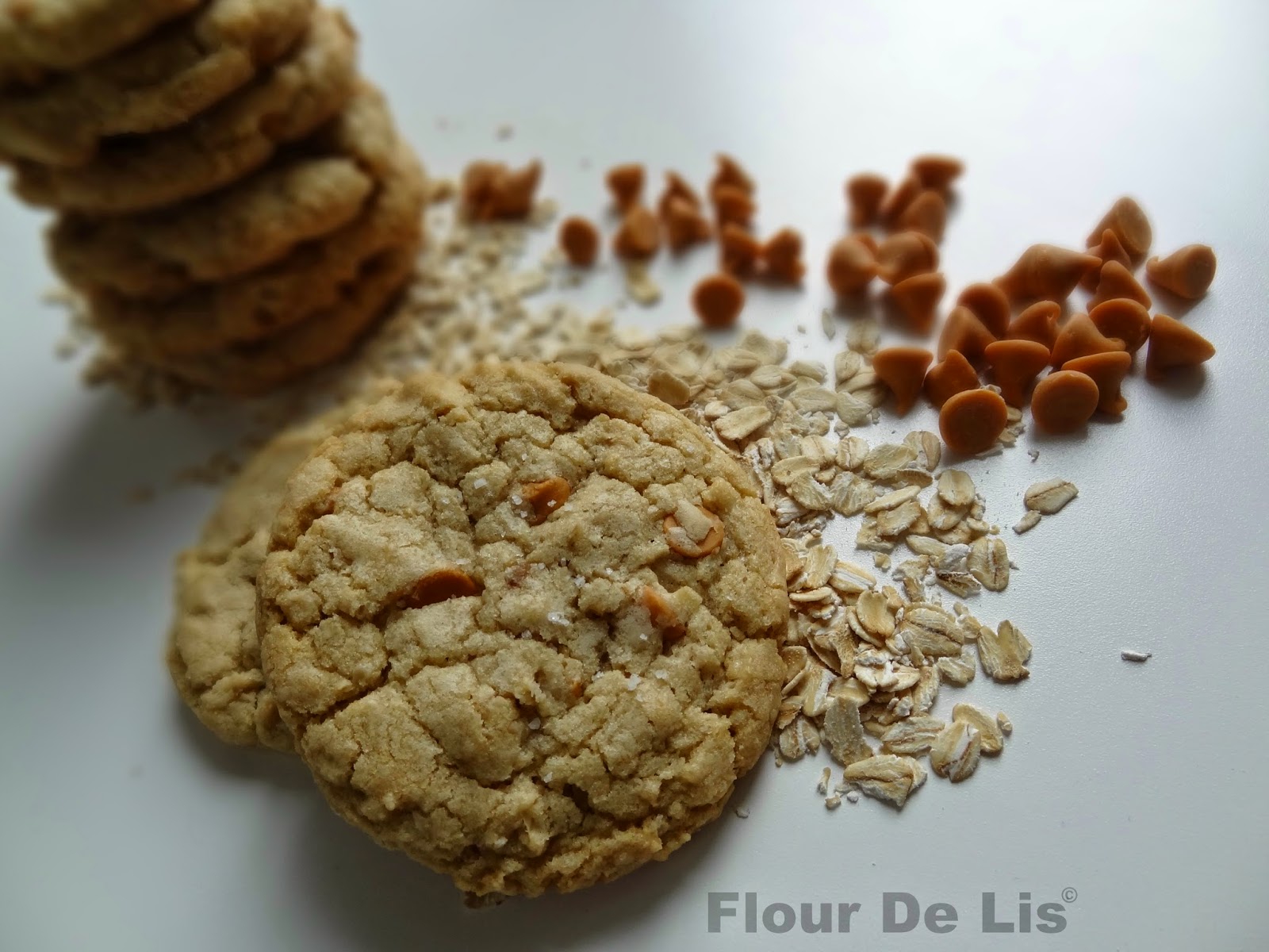 Flour De Lis Chewy Salted Butterscotch Oatmeal Cookies