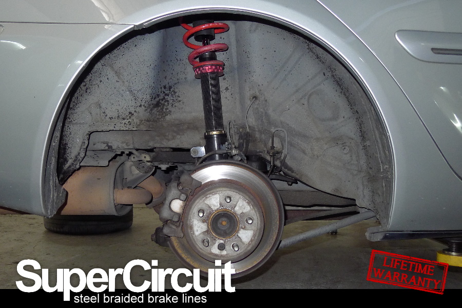 SUPERCIRCUIT Steel Braided Brake Lines: Toyota Camry ACV30 Steel