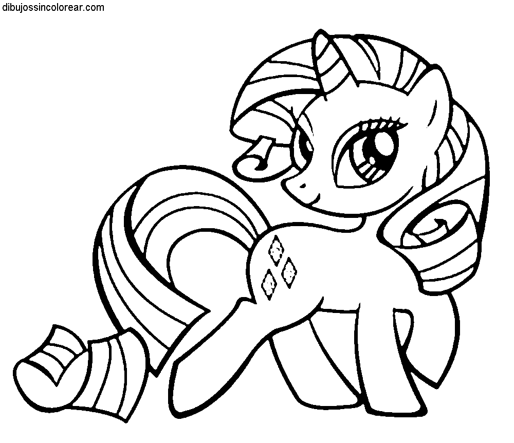 Dibujos Sin Colorear Dibujos De My Little Pony Para Colorear