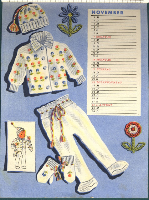 The Vintage Pattern Files : Free 1930's Knitting Pattern - A Toddlers Knitted Set