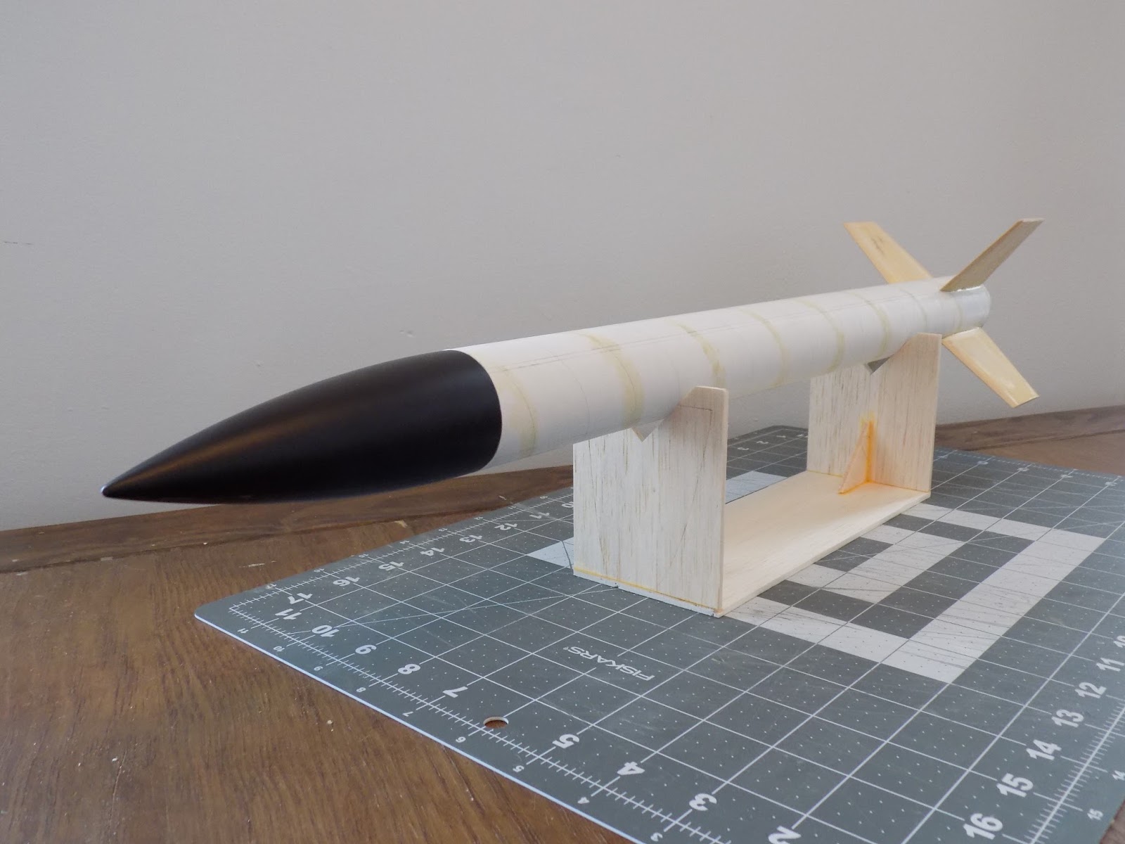 Stand for display or working on your model rocket kits laser cut Rocket Cradle 