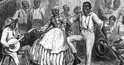 African Americans playing and dancing to country music