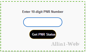 Check Indian Railway Pnr Status Widget For Blogger Allin1 Web