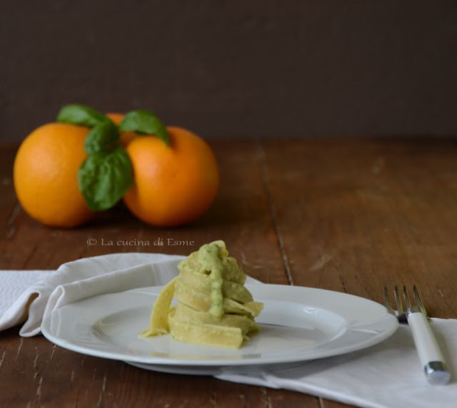 tagliatelle al pesto di agrumi di filippo la mantia