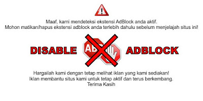 Disable Adblock Indonesian
