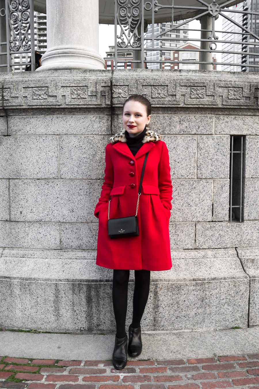 kate spade red coat