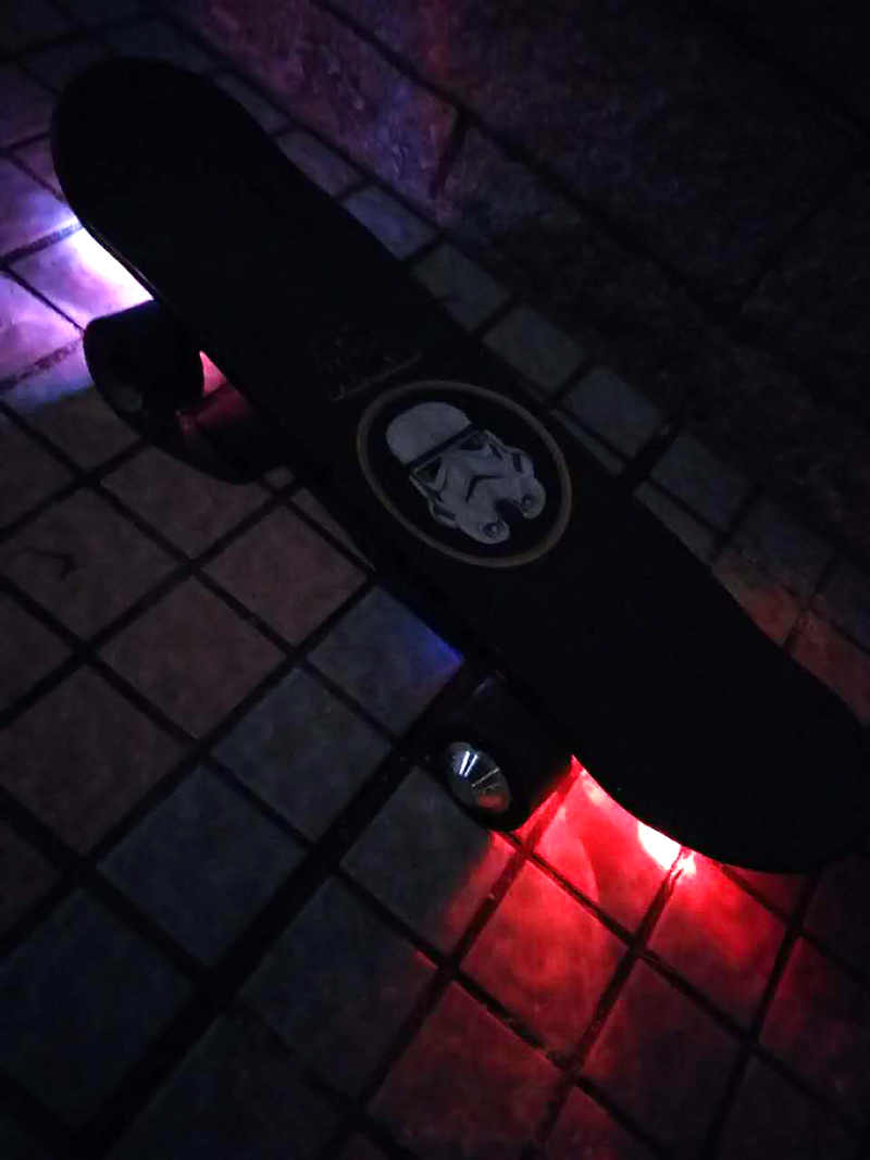 TO ONAN BLOGGER! Customer DIY Electric Skateboard Headlight & Taillights!
