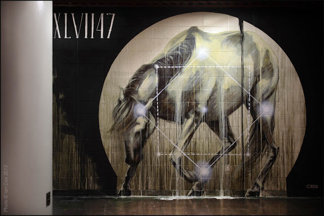 New Indoor Piece By South African Artist Faith47 For The Aqueduct Murals in Queens. 1