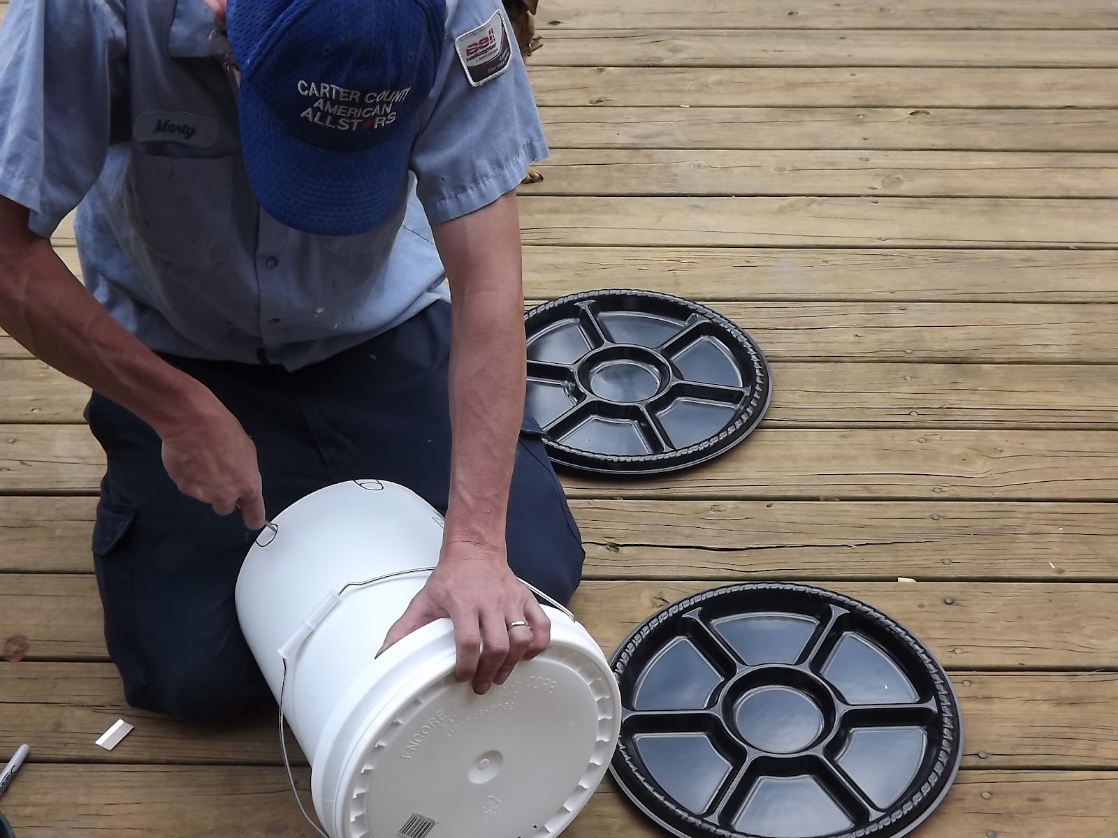 God is good ! Homemade chicken feeder )