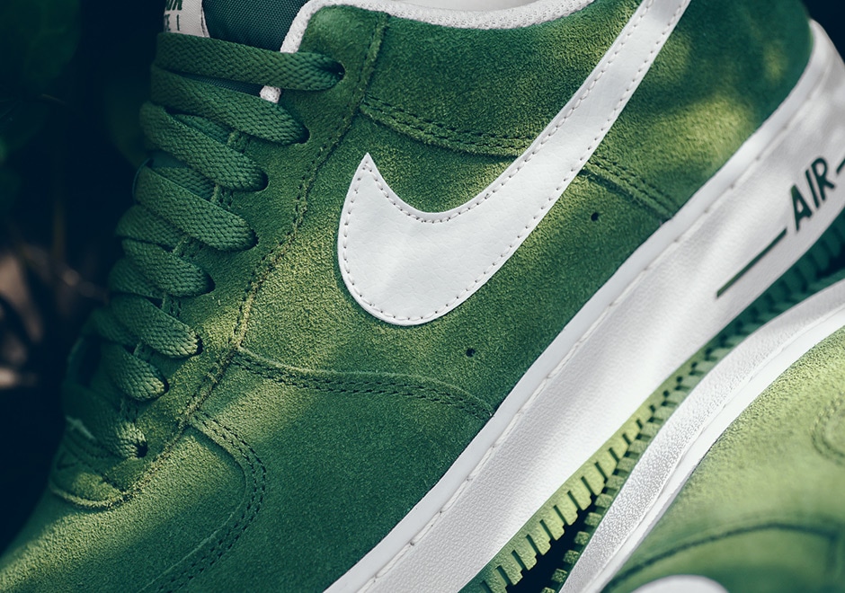 green suede air force 1