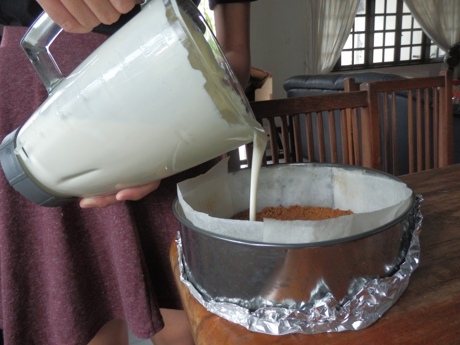 I tried baking: Kelley's No-bake Tofu Cheesecake