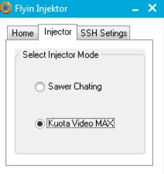 setting paket kuota videomax di PC