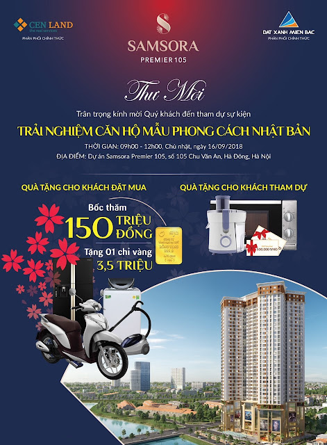 Thư mời mở bán dự án Samsora Premier 105 Chu Văn An Thư mời mở bán dự án Samsora Premier 105 Chu Văn An