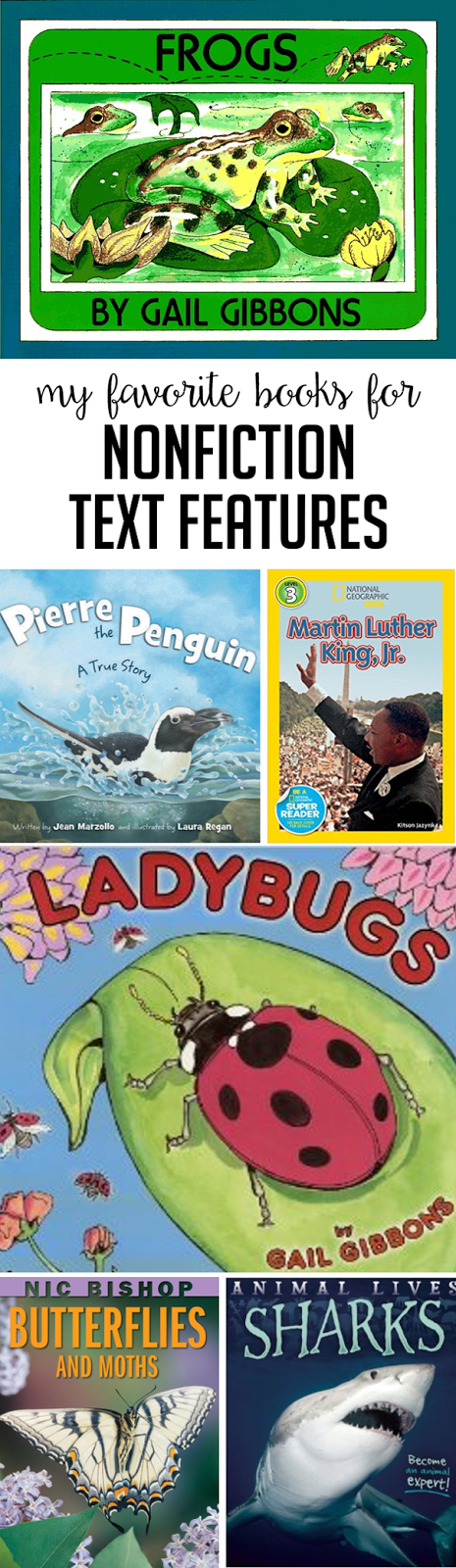 Books to Teach Nonfiction Text Features - Susan Jones