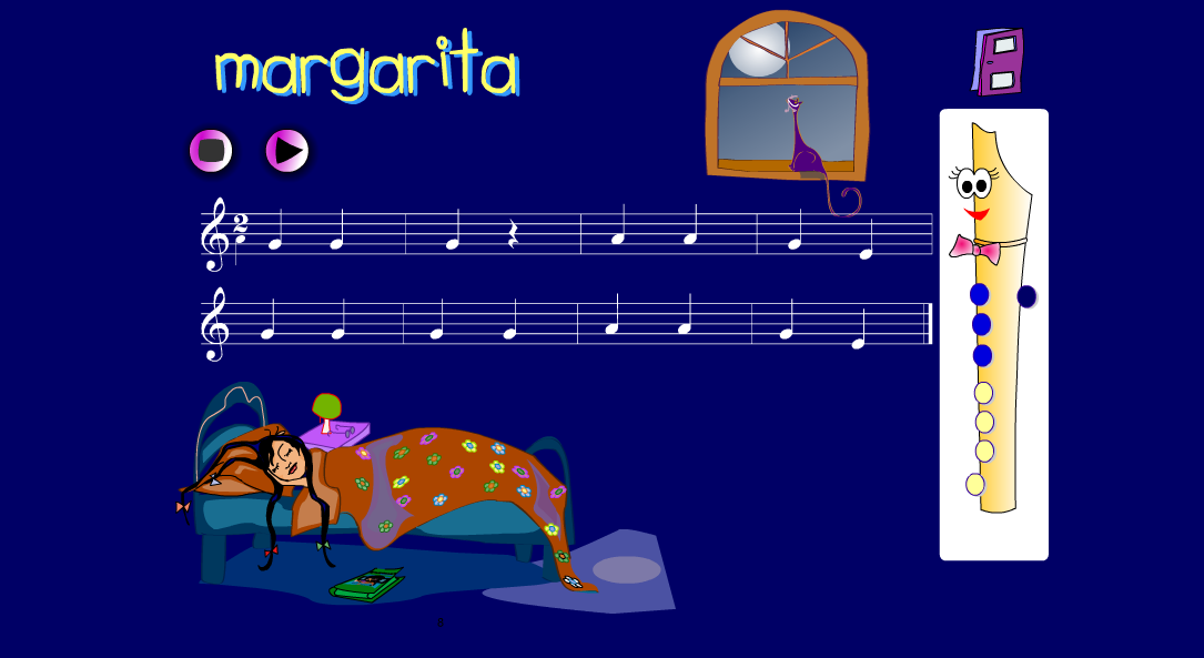 EL VIOLINISTA VERDE MARGARITA (CANCIÓN PARA FLAUTA 4º)