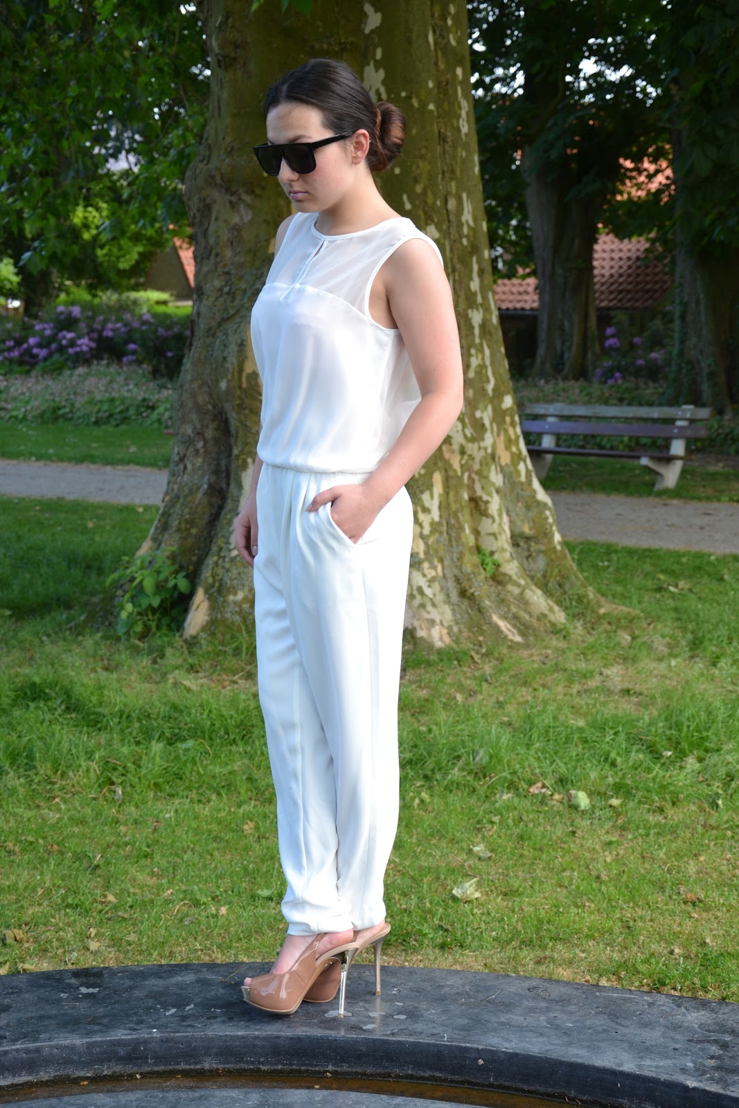 lokbrowb1CBSLocal Wearing the white Zara jumpsuit