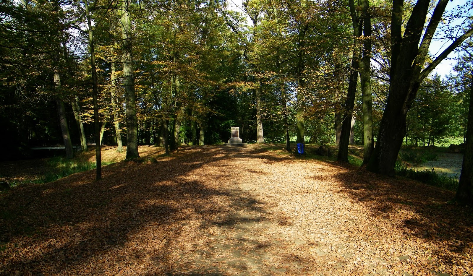 Jesień Park Spacer Park przyzamkowy Zamek Moszna