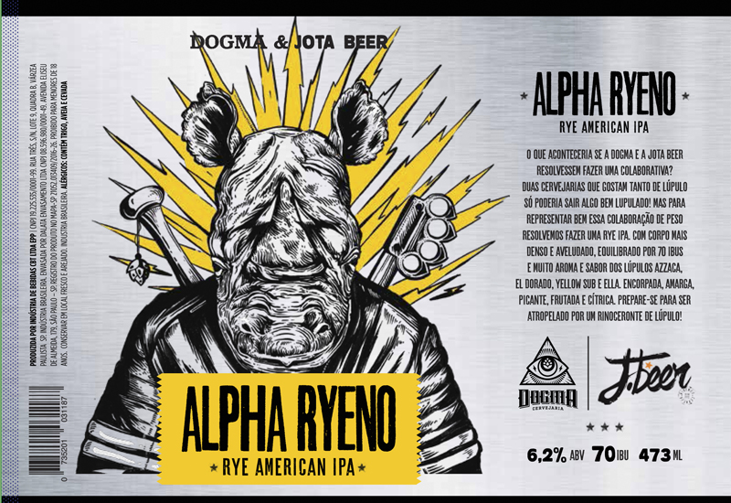 Cerveja Alpha Ryeno - Cervejaria Dogma e JBeer