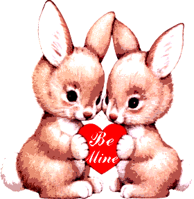 LILO POST: Two Rabbits Cartoon in Love