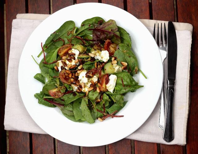 Pesto, Pine Nut And Goats Cheese Salad
