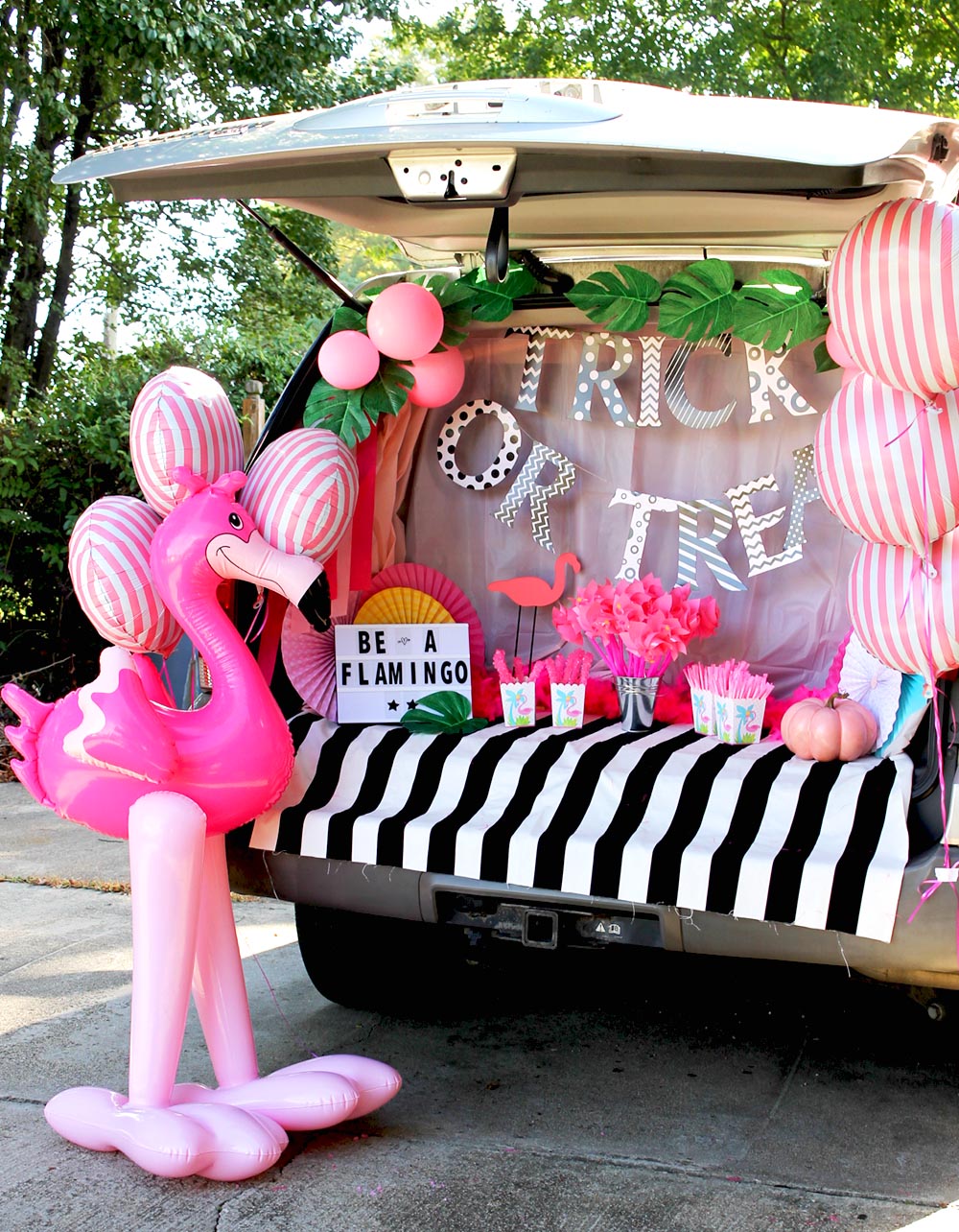 Cupcake Wishes & Birthday Dreams: Flamingo Trunk or Treat