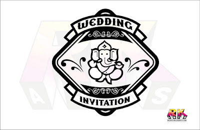 Wedding Invitation Title Design Diamond Style with Ganesh Dev