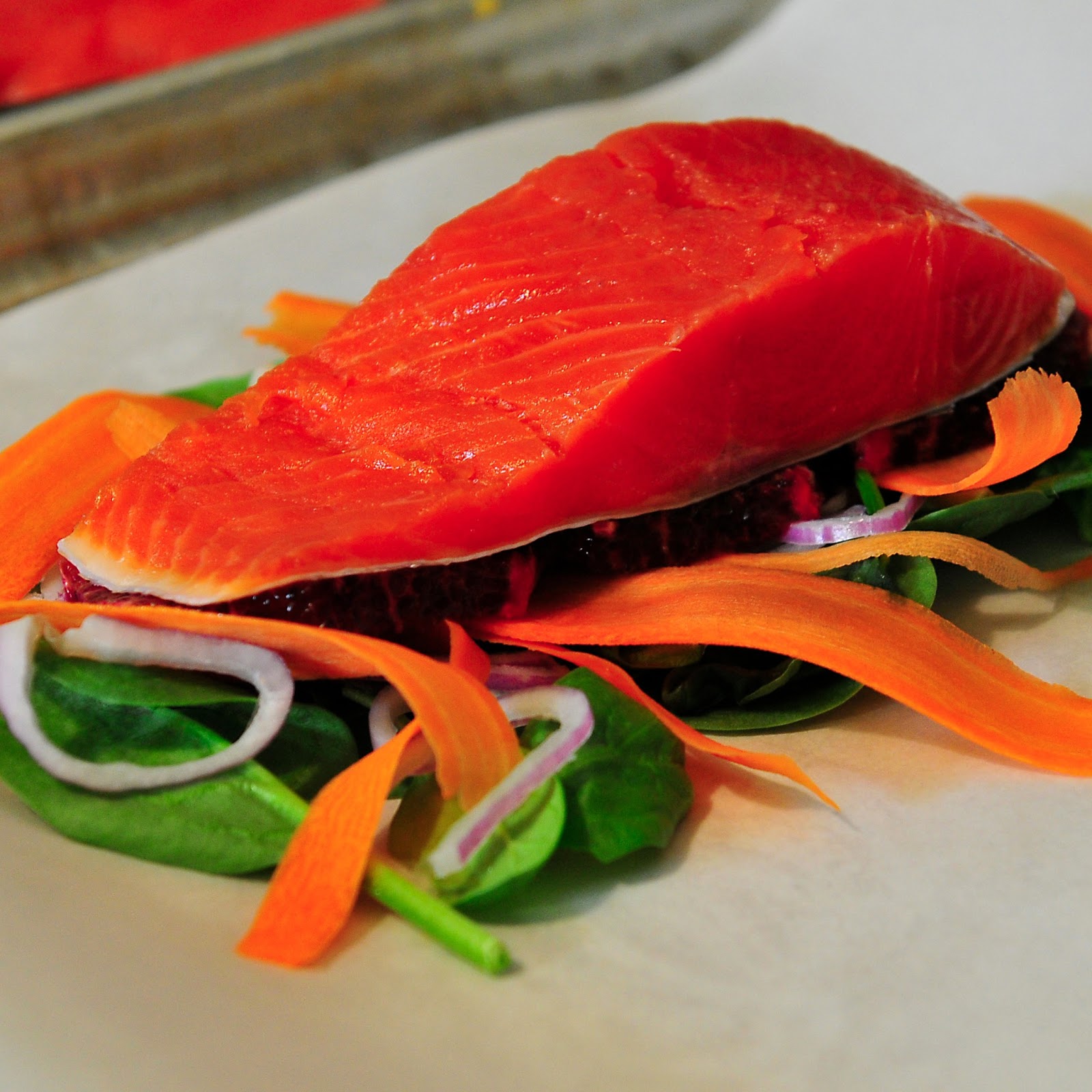 Simply Gourmet Parchment Poached Salmon Pouches SundaySupper